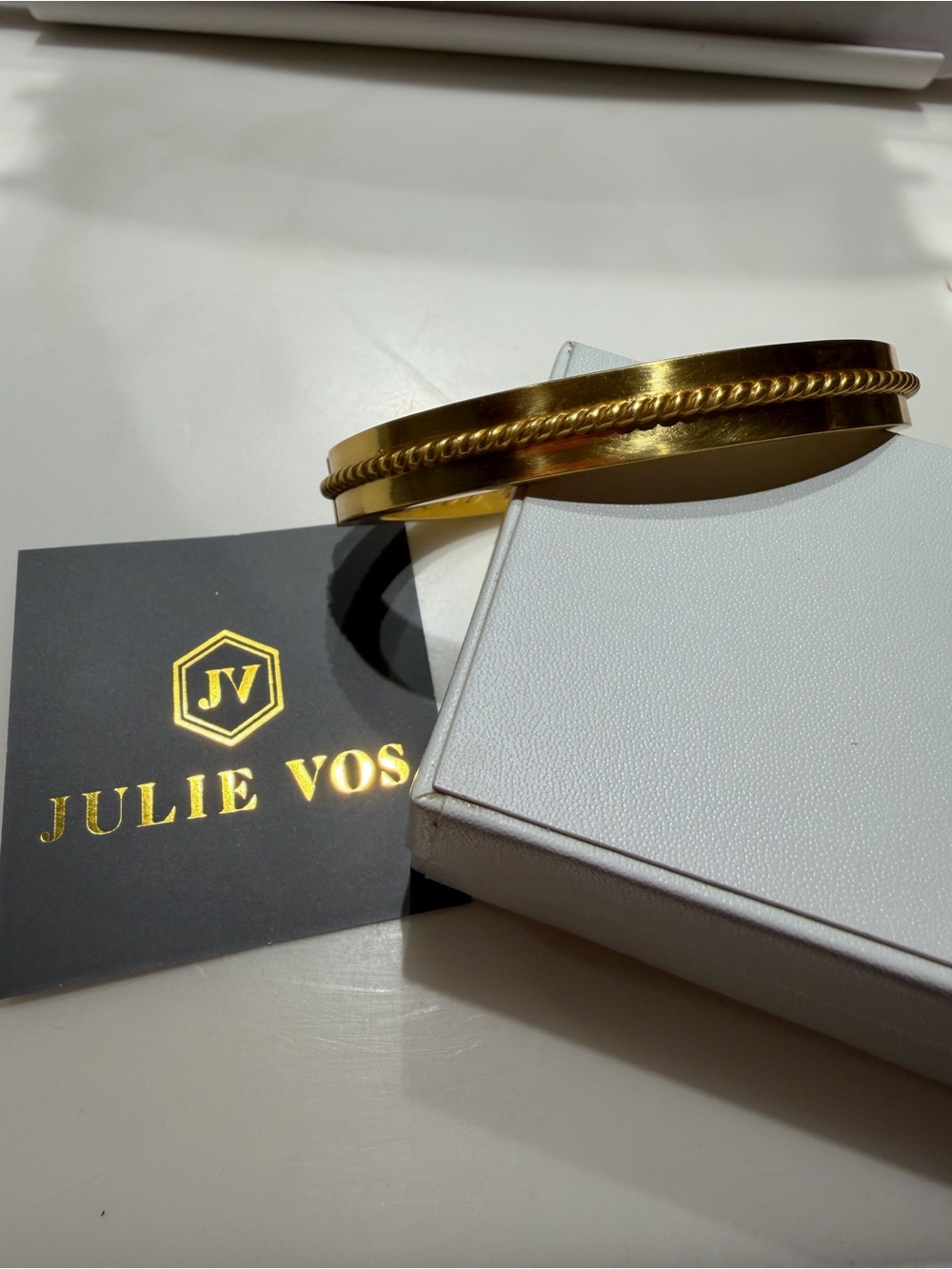 Julie Vos Nassau Hinge Bracelet -Gold - Picture 3 of 4